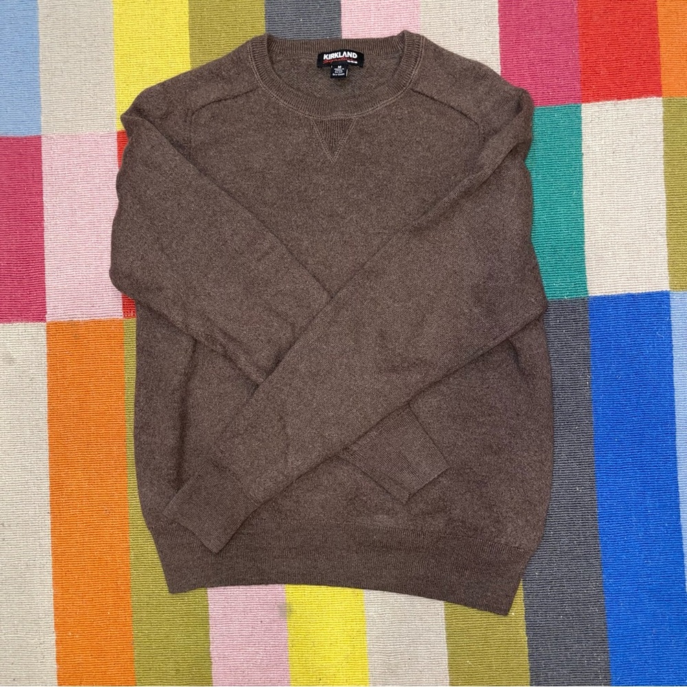 Brown Men's Wool Sweater